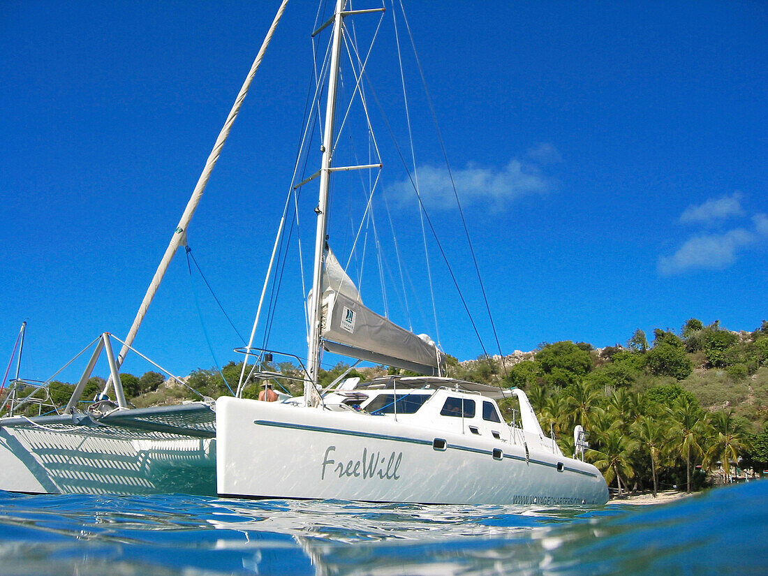 Ship in virgin island, travel ship on coast