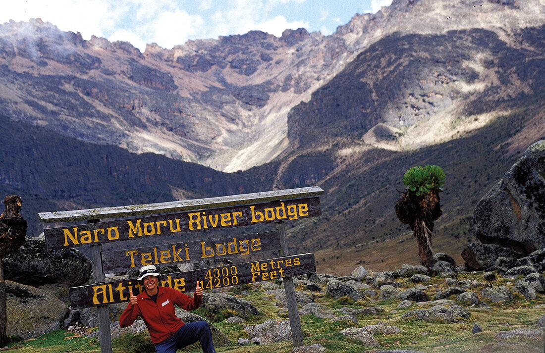 Hill mount kenia, landscape view