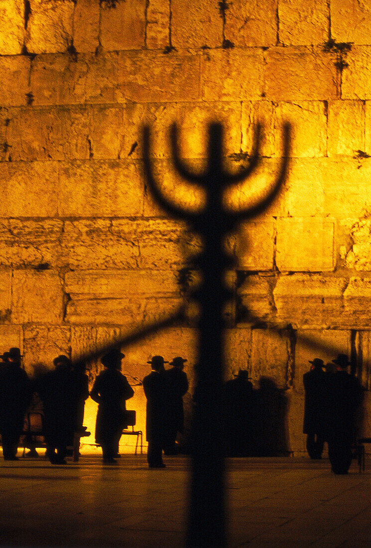 Betende an der Klagemauer, Jerusalem Israel