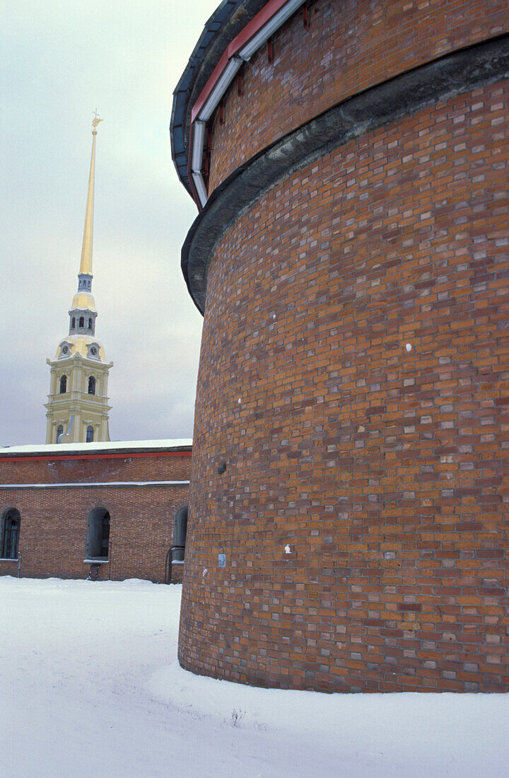 Peter and Paul Cathedral inside Peter and Paul Fortress, St. Petersburg, Russia