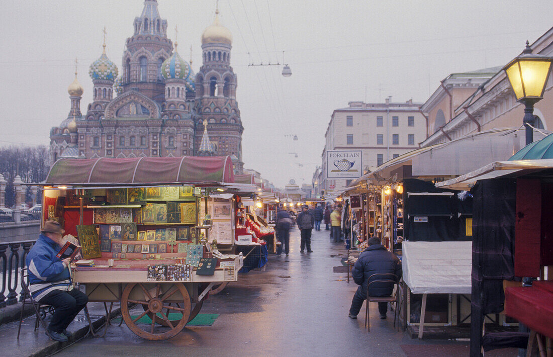 Souvenir Market, Gribojedowa St. Petersburg, Russia