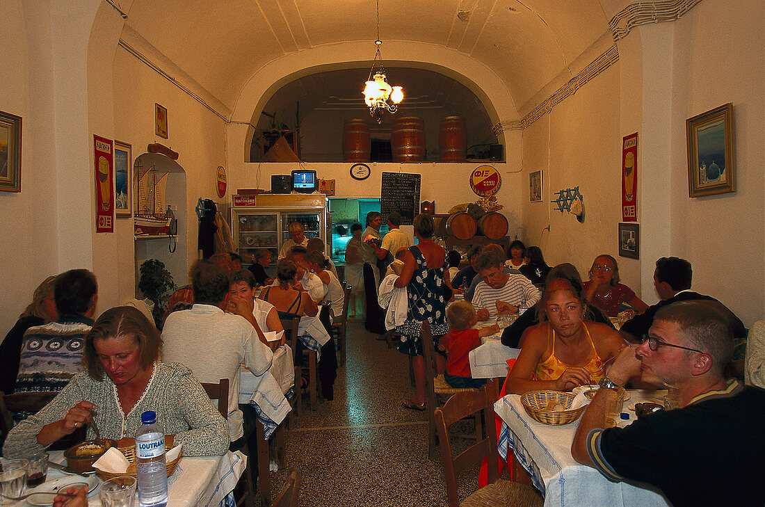 Restaurant in Thira, Santorin Griechenland