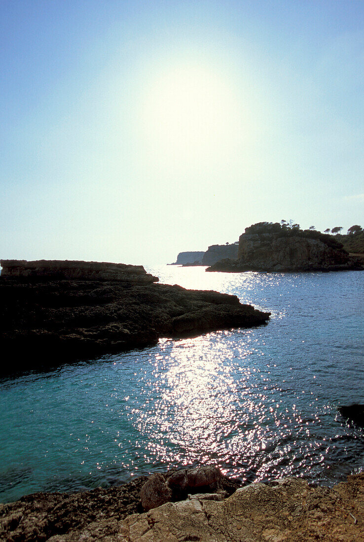 Coastal landscape, Cala s'Amonia, Majorca, Spain