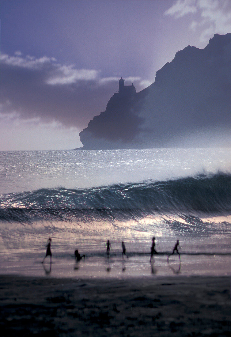 Beach of Sao Pedro, Sao Vicente, Cape Verde Islands, Africa