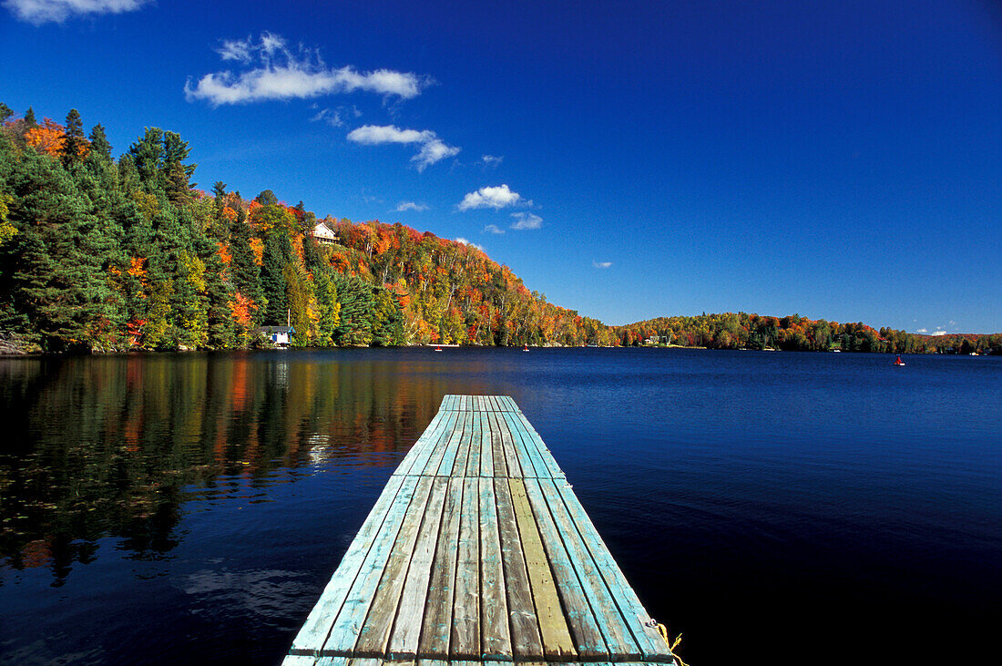 Lake, Indian Summer, Quebec, Canada