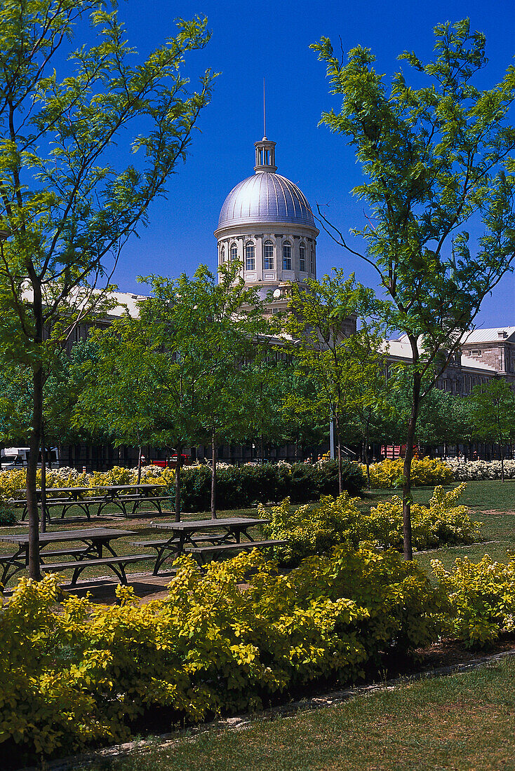 Park, Bonsecours Market, Old Town, Montreal Prov. Quebec, Canada
