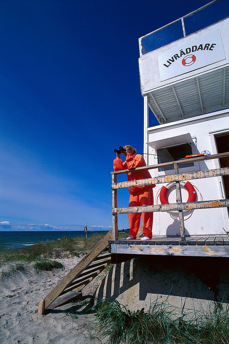 Life guard, Tofta, Gotland, Sweden