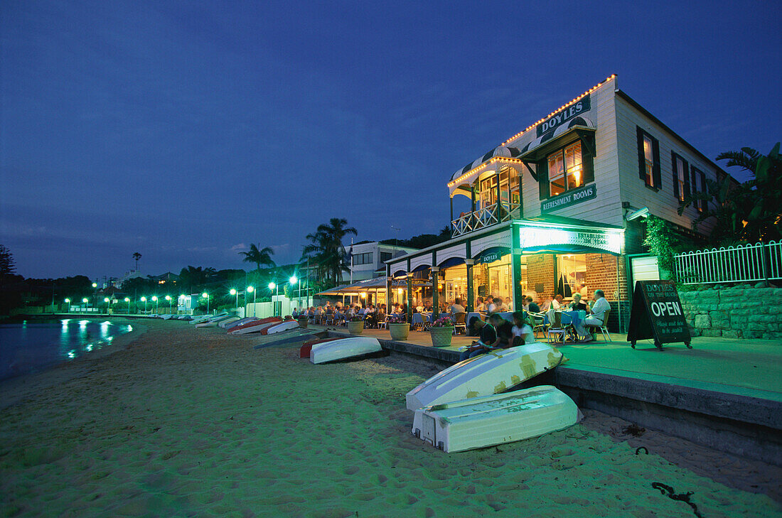 Doyles on the beach, Restaurant am Strand, Fischrestaurant, Watson Bay, Valcluse, Sydney, New South Wales, Australien