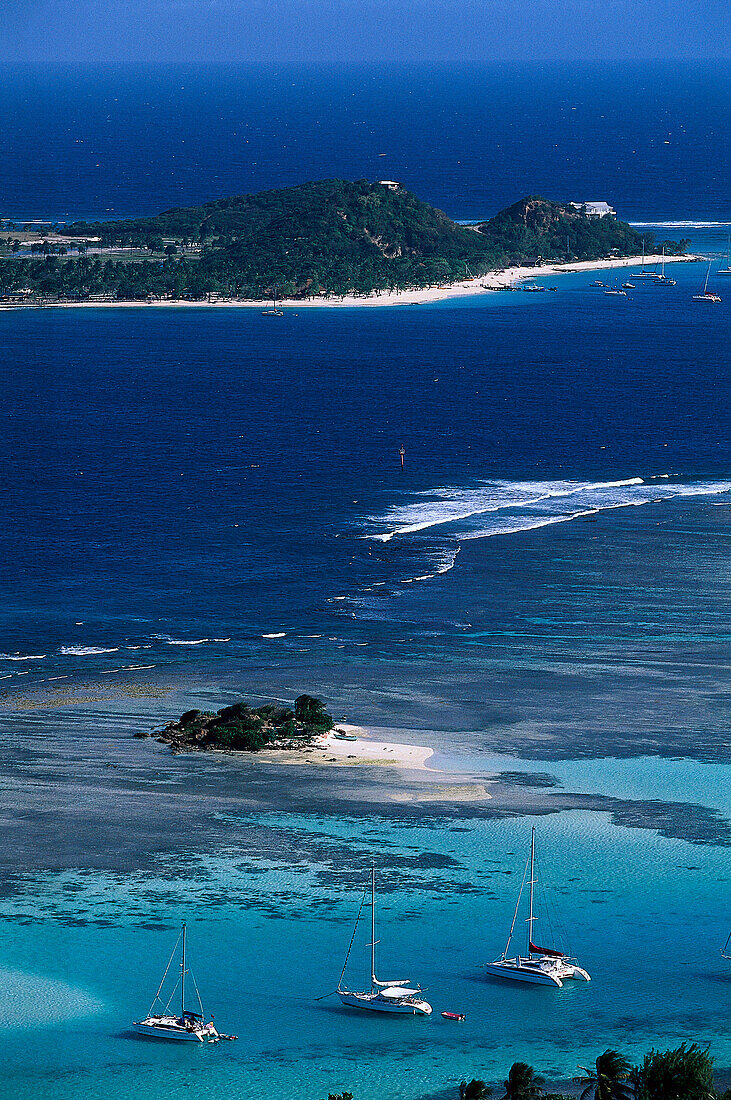 Segler, Palm Island, St. Vincent, Grenadinen