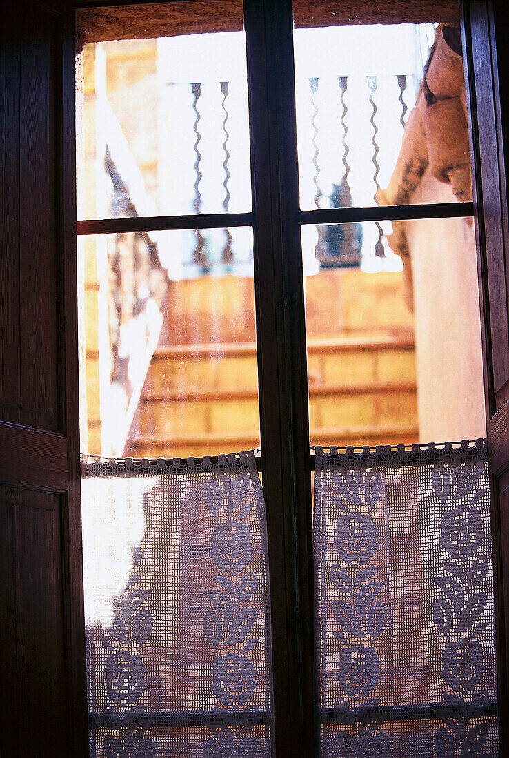 Blick aus dem Fenster, Finca-Hotel de Reis, Soller Mallorca, Spanien