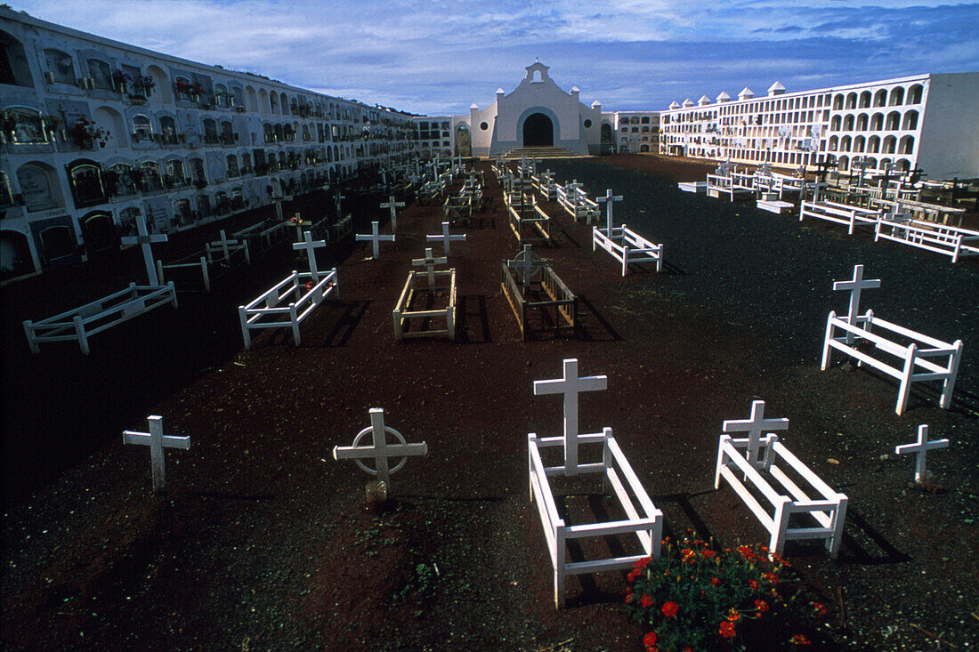 Friedhof von Garafia, im Orden der Insel, La Palma Kanarische Inseln, Spanien