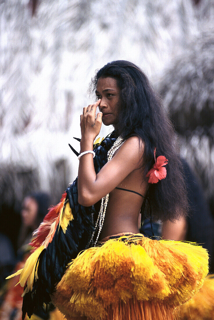 Dancer, Tiki Village, Moorea Island French Polynesia