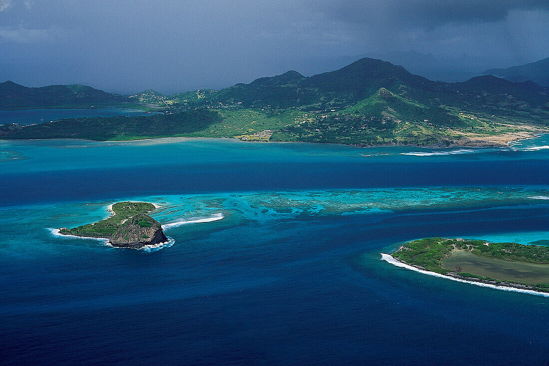 Aerial View, White Island, before Carriacou Grenada, Caribbean