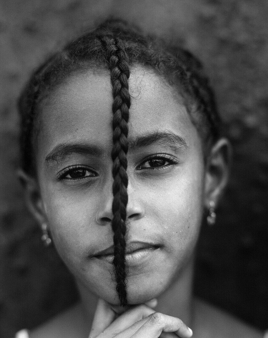 Portrait eines einheimischer Mädchen, Kapverden
