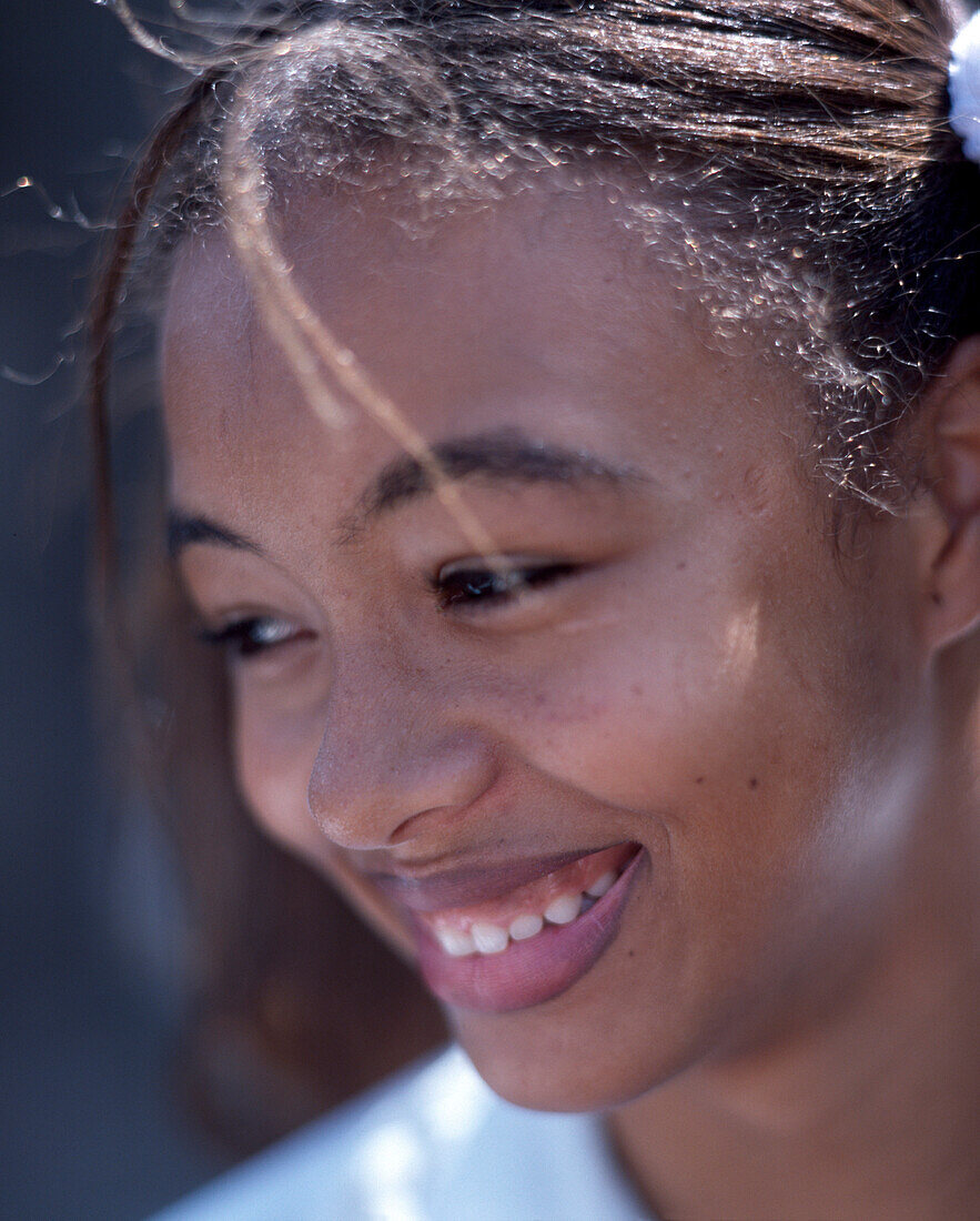 Portrait of a girl, Cape Verde Islands, Africa