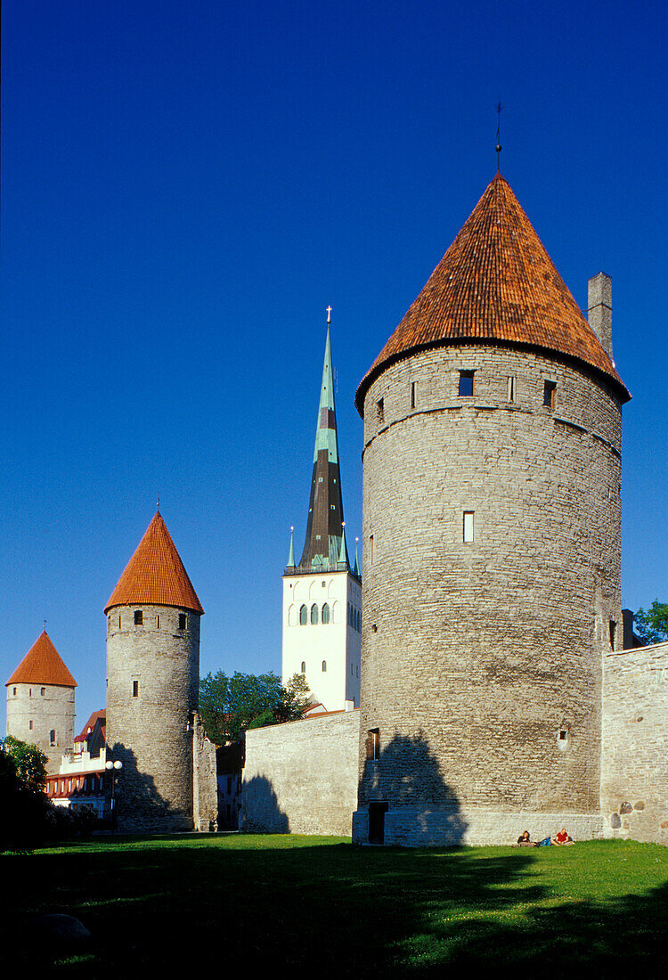 City Wall at Tornide Valjak, Tallinn Estonia