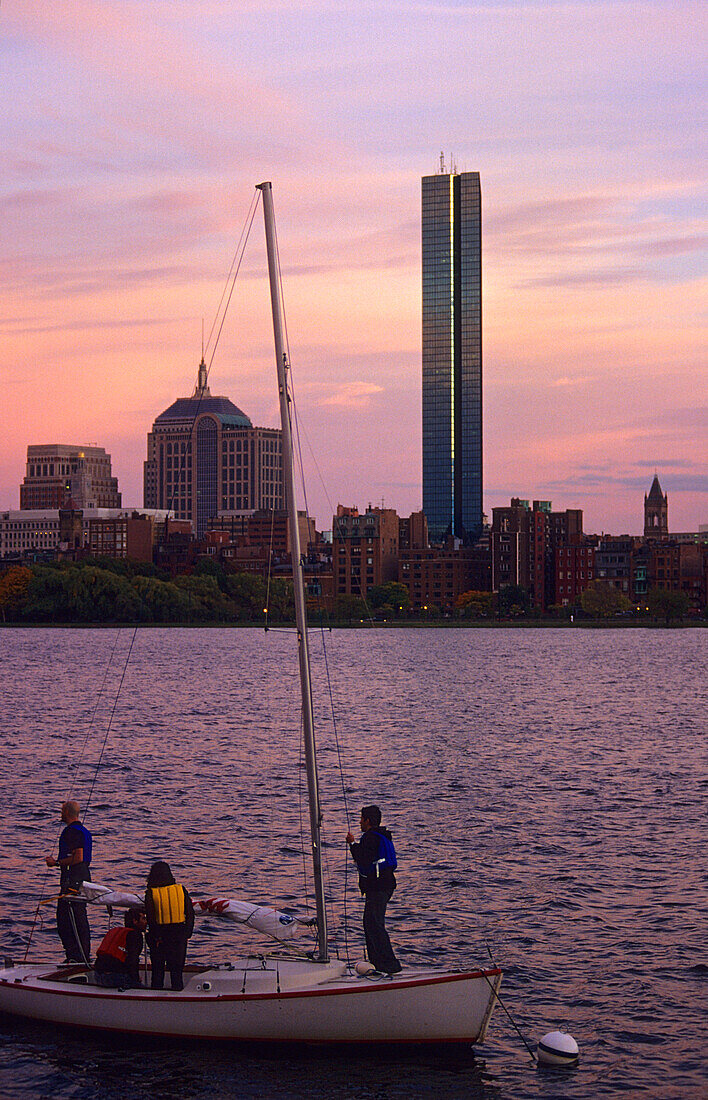 Evening at Charles River, Boston, Massachussetts United States, USA