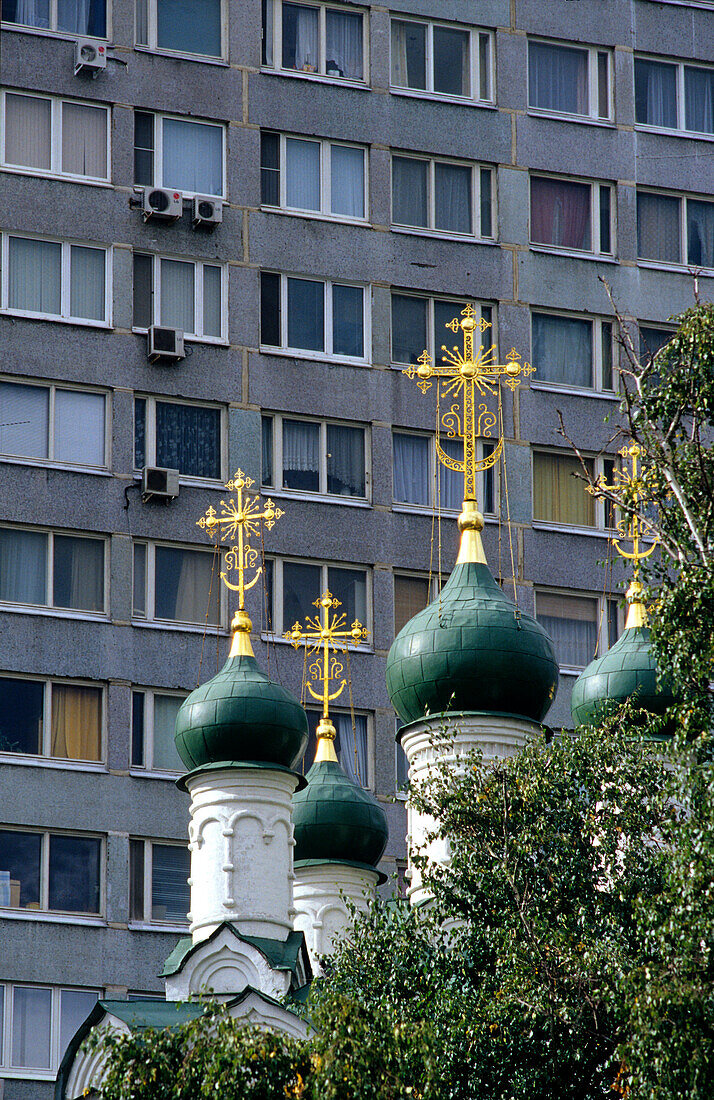 Kirche Simeon Stylites, Nowyi Arbat, Moskau, Russland