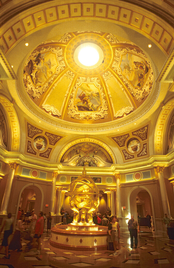 Lobby of The Venetian, Lobby of The Venetian Hotel and Casino, Las Vegas, Nevada, USA