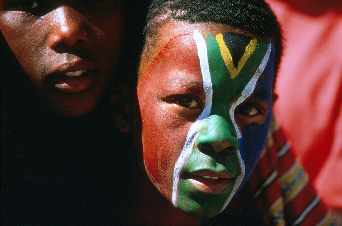 Fußballspiel, Soweto-Stadion, Johannesburg Südafrika