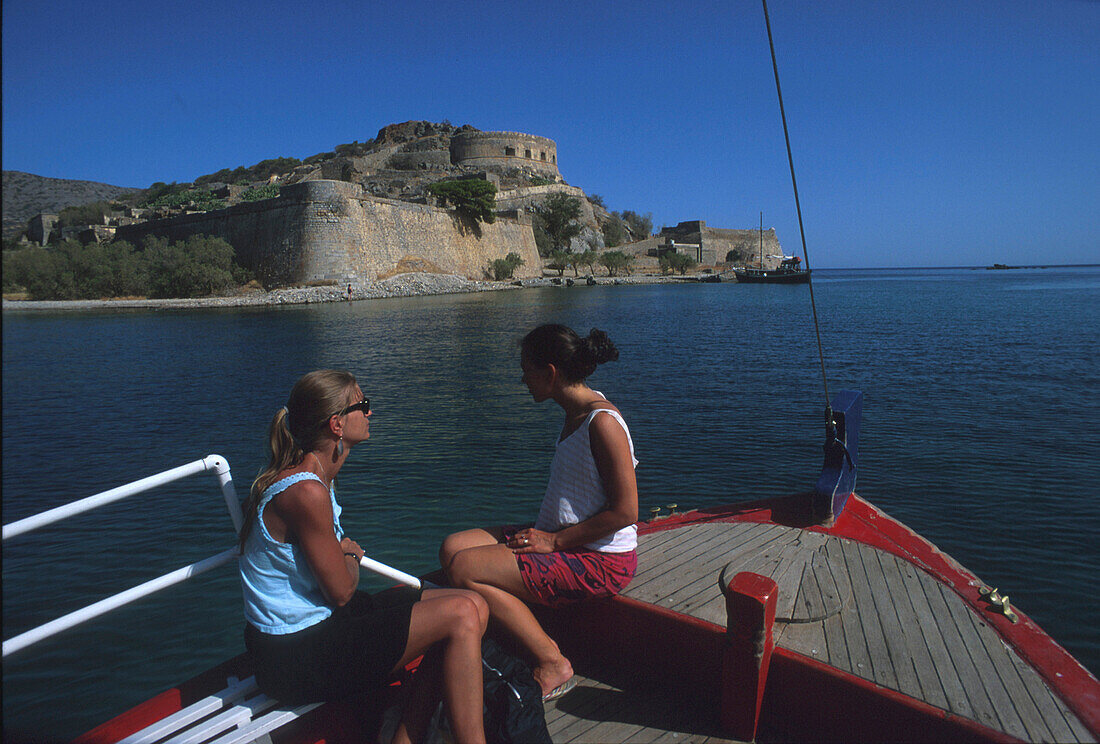 Ausflug zur Lepra-Insel, Spinalonga, Golf von Mirabello Kreta, Griechenland