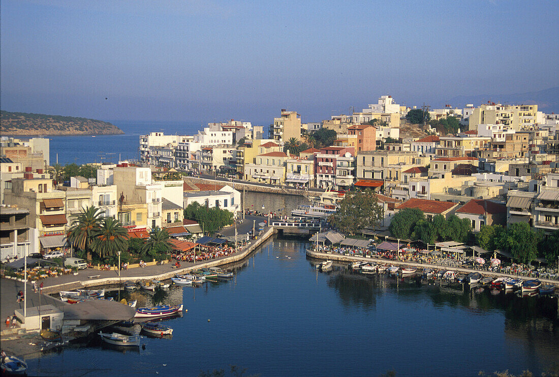 Hafen, Voulismeni-See, Agios Nikolaos Kreta, Griechenland