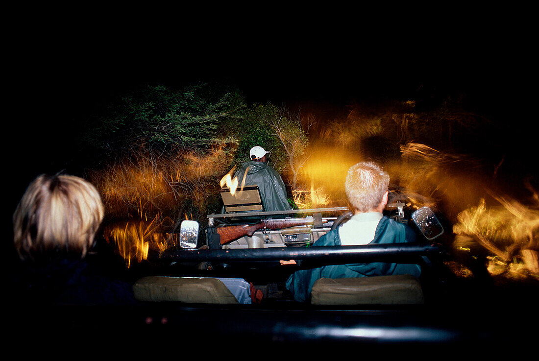 Night safari, Phinda Lodge, Phinda Resource Reserve, South Africa