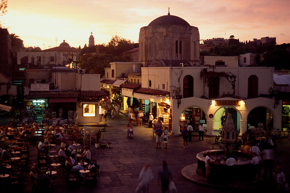 Hippokratesplatz, Rhodos Stadt, Rhodos Griechenland