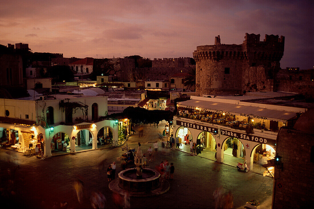 Hippokratesplatz, Rhodos Stadt, Rhodos Griechenland