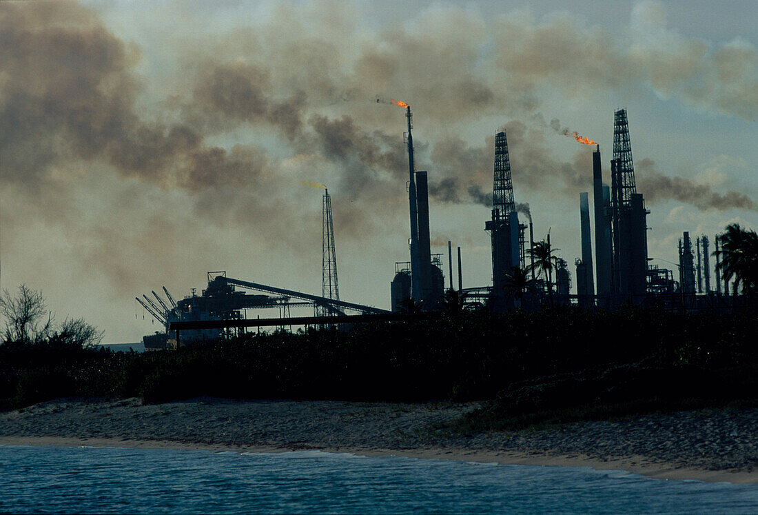 Baby Beach, Ölraffinerie, Aruba Niederländische Antillen