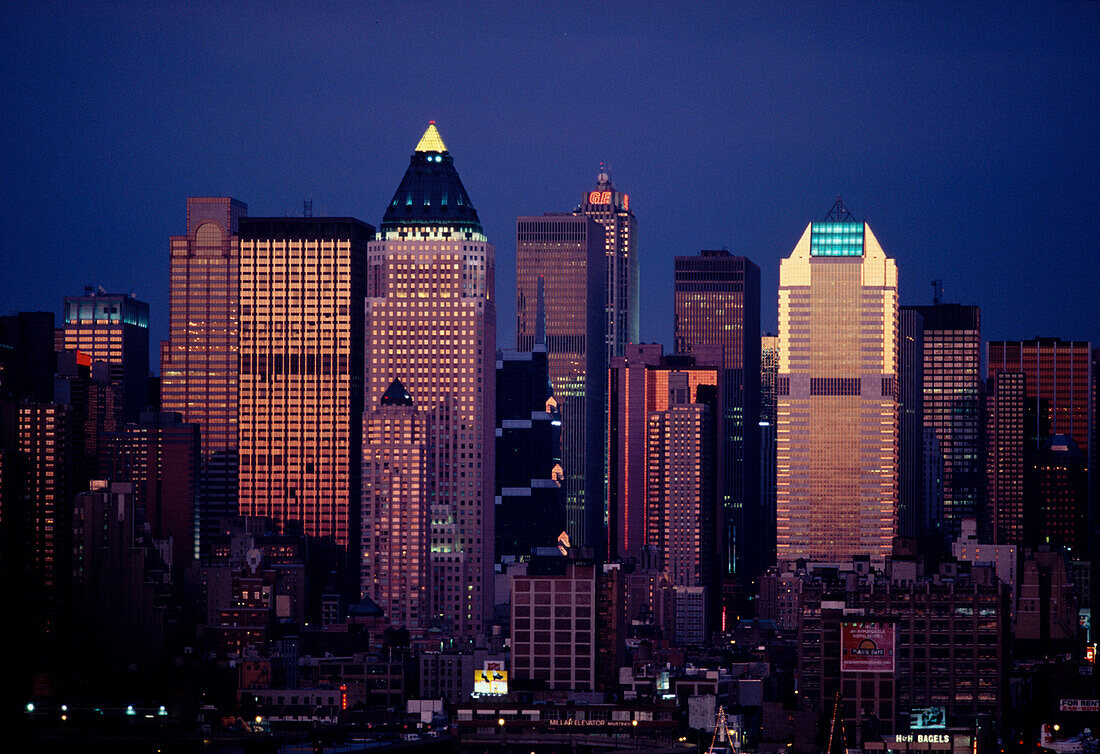 Skyline Midtown Manhattan, Von Weehawken, New York City, USA