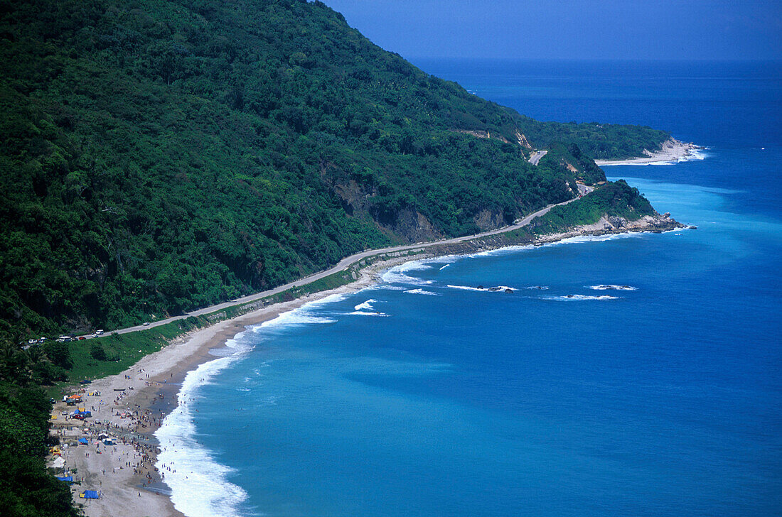 Küste bei Enriquillo, Provinz, Barahona, Dominikanische Republik, Karibik