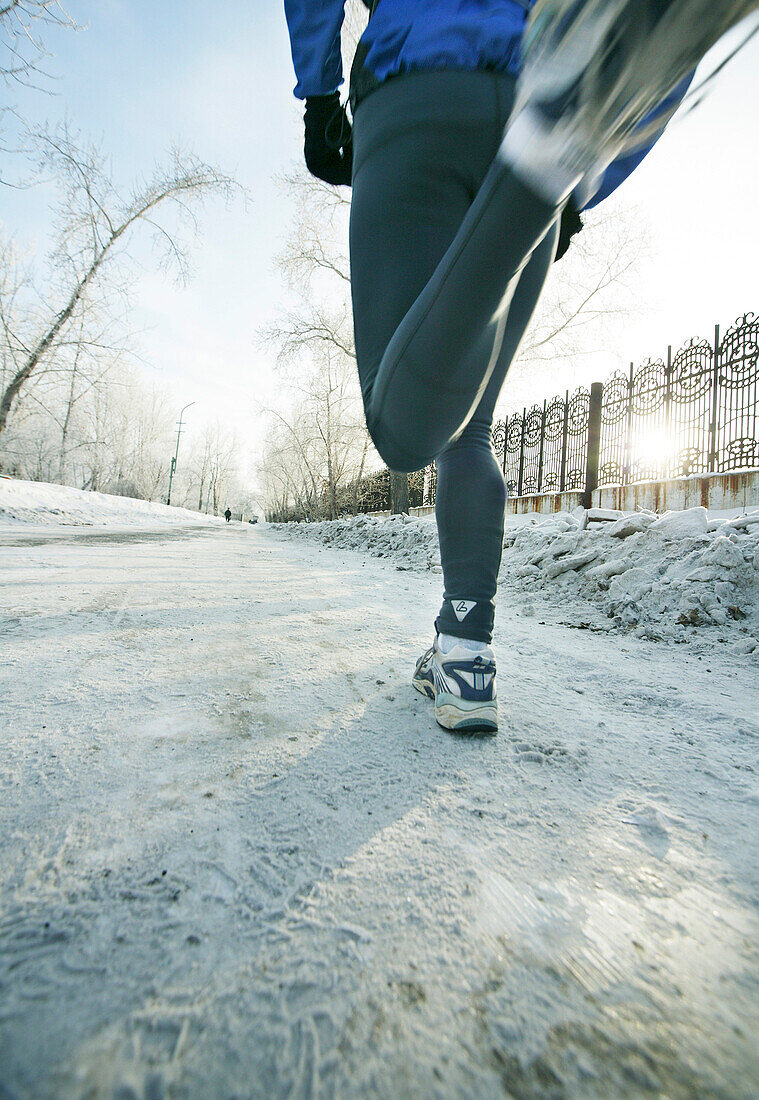 Runner in Omsk, Siberia, RUS