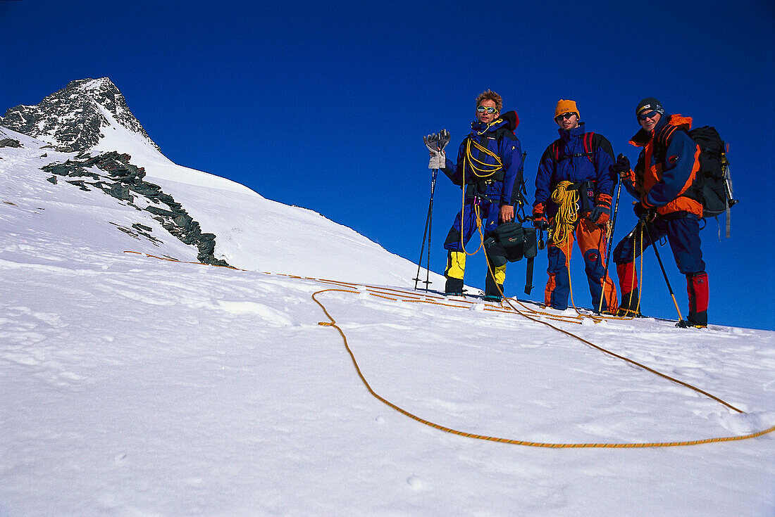 Aufstieg, Grossglockner, Salzburger Land Oesterreich