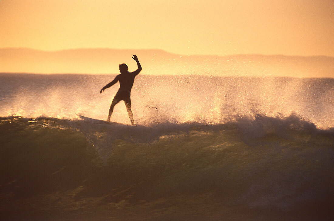 Surfer, Silhouette, South Africa