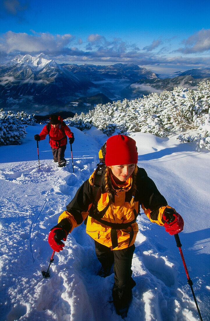 Winterhiking, Warscheneck, Totes Gebirge, Austria