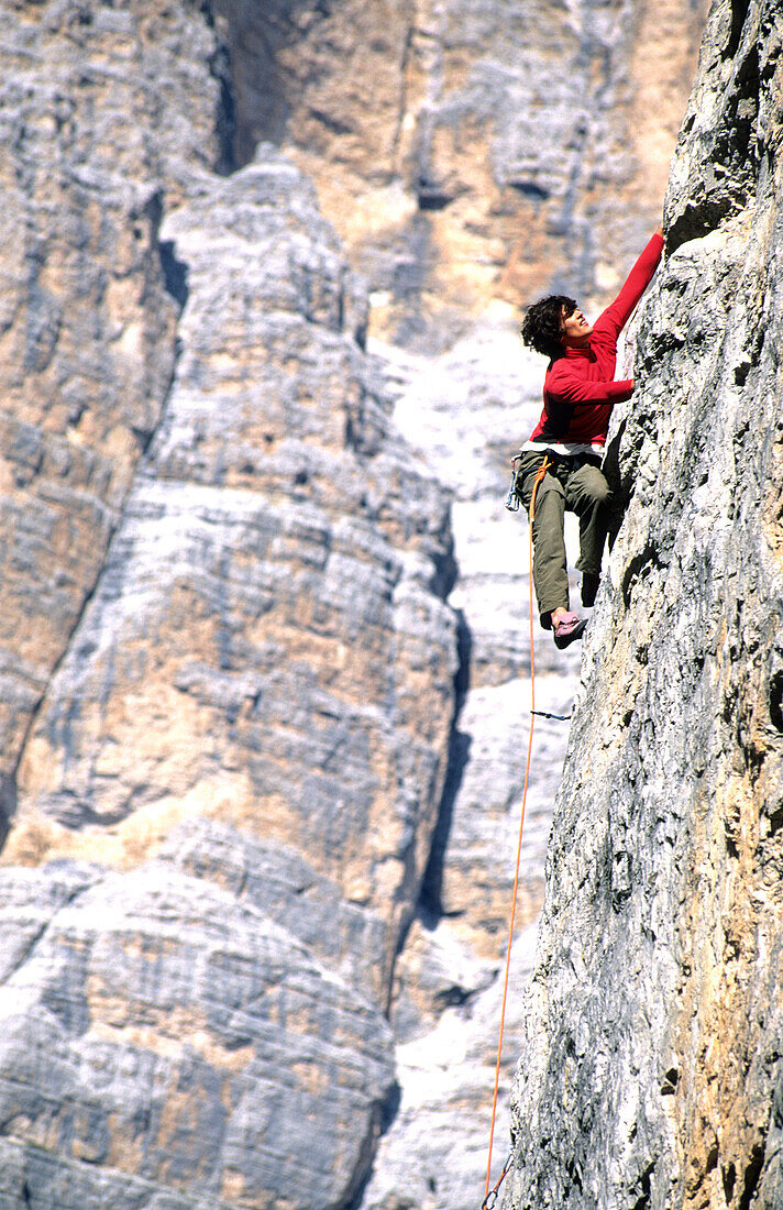 Freeclimbing, Dolomites Italy