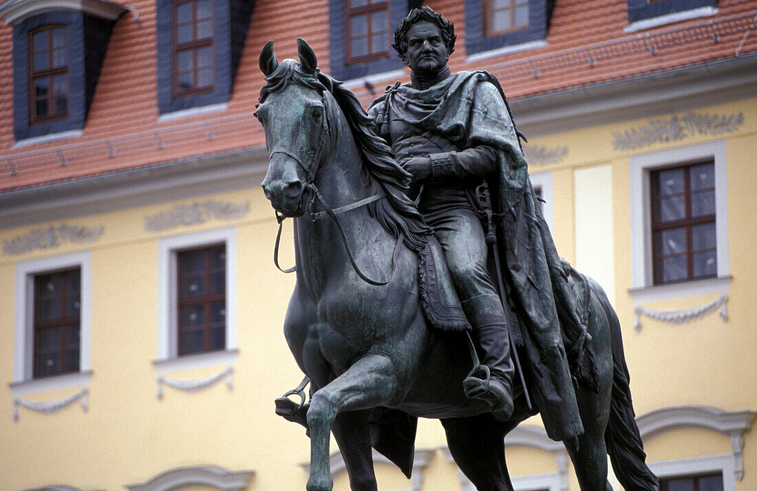 Karl August Denkmal, Weimar, Thüringen, Deutschland, Europa