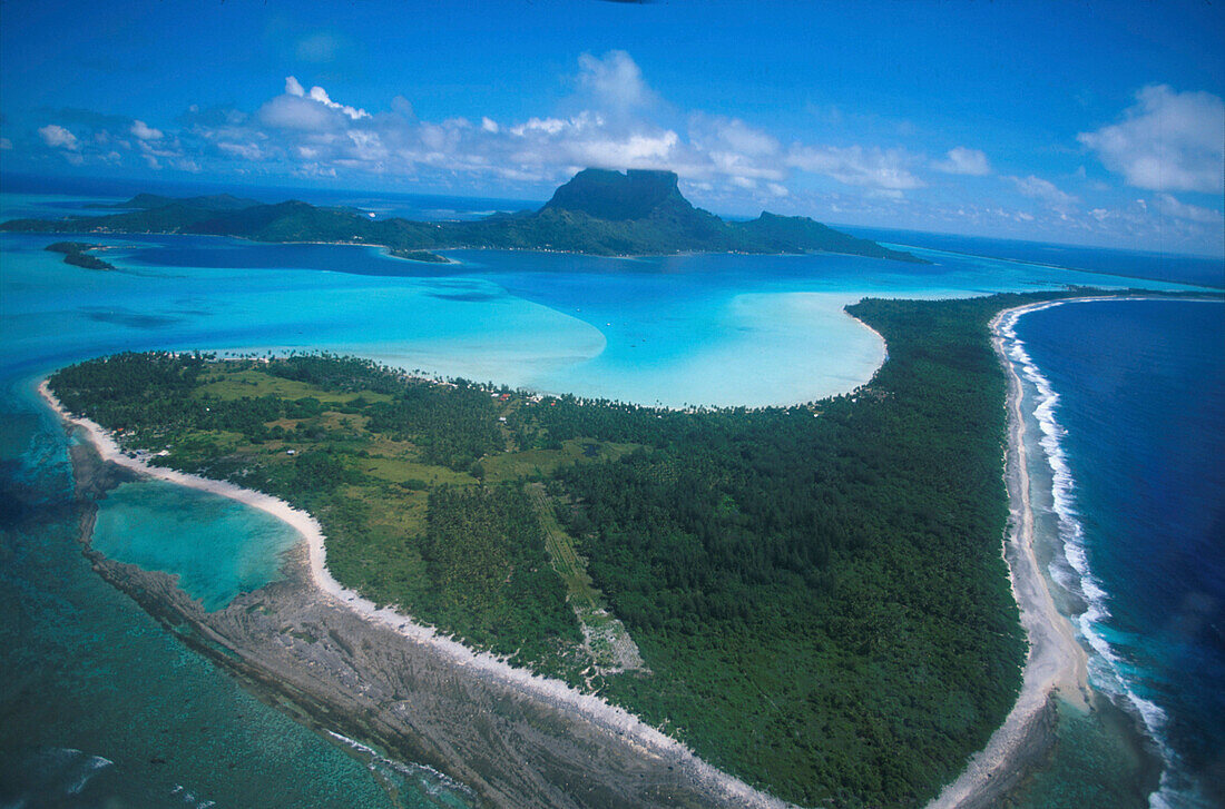 Luftaufnahme, Bora Bora Franz. Polynesien