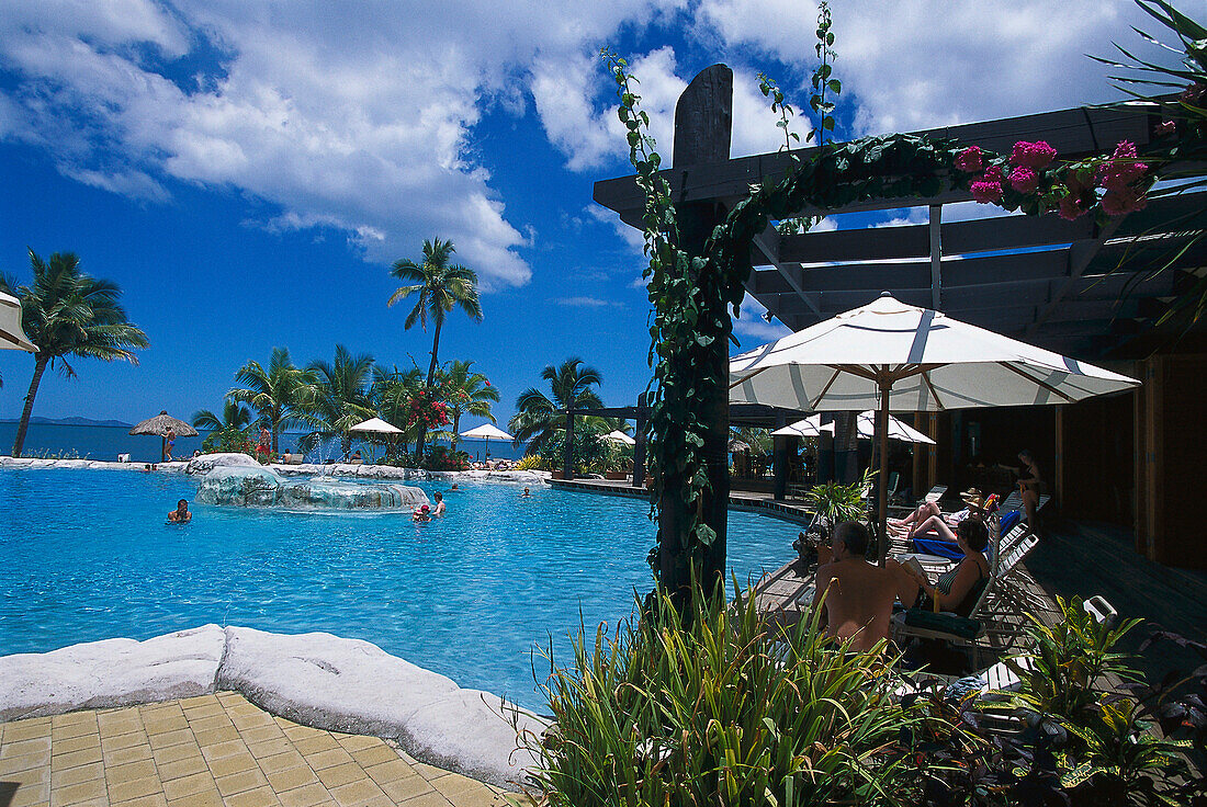 Swimming Pool, Sonaisali Island Resort near Nadi, Viti Levu, Fiji
