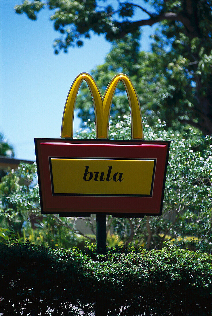 Bula at McDonald's, Nadi, Viti Levu Fiji