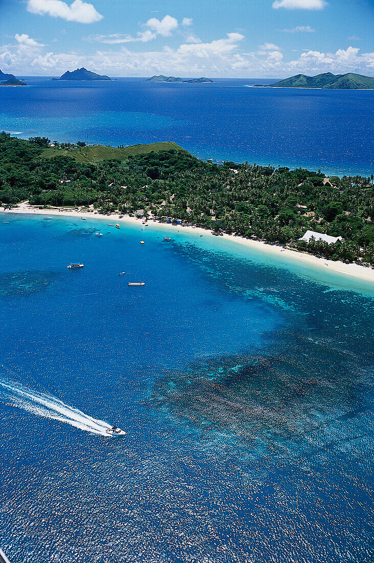 Aerial Photo, Mana Island Resort Mamanuca Group, Fiji