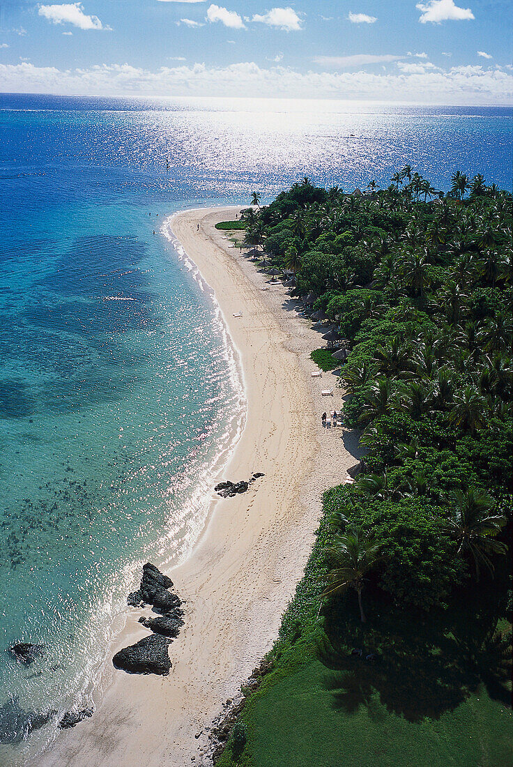 Aerial photo, Castaway Island, Mamanuca Group Fiji