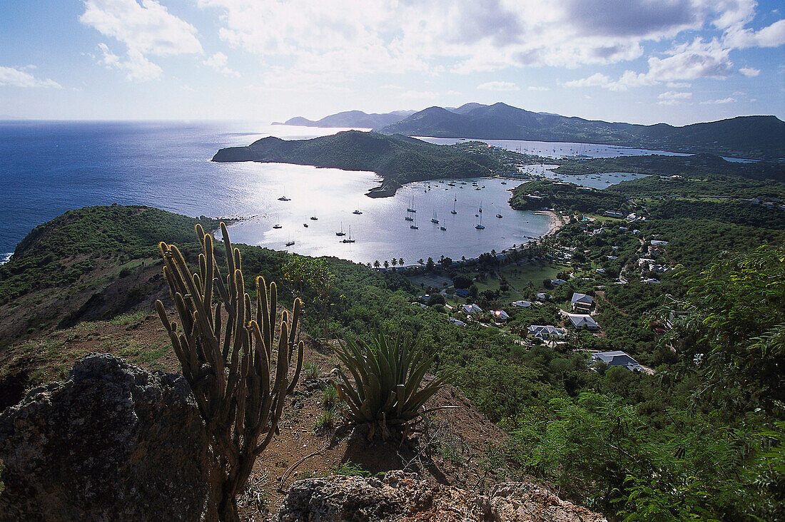 English Harbour, View from Shirley Heights Antigua