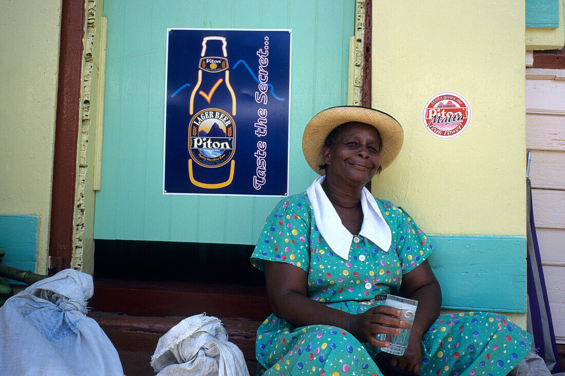 Older Lady, Soufriére, St. Lucia Caribbean