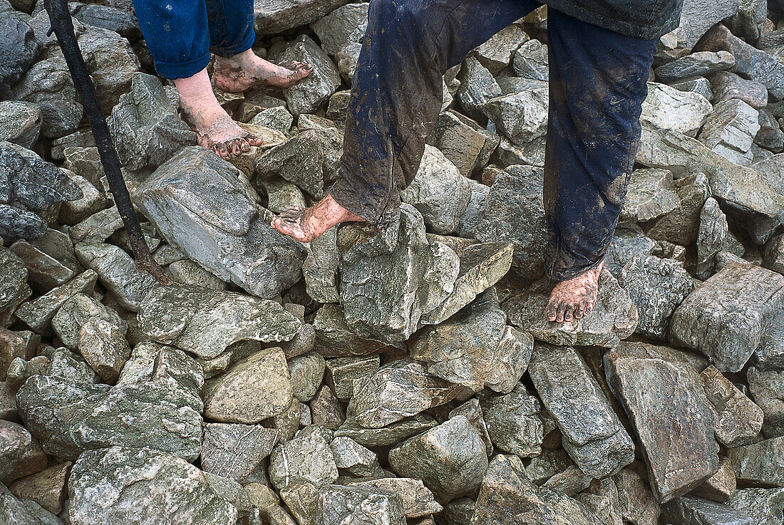 Barefoot Ascent, Croagh Patrick Pilgrimage Murrisk, Co. Mayo, Ireland