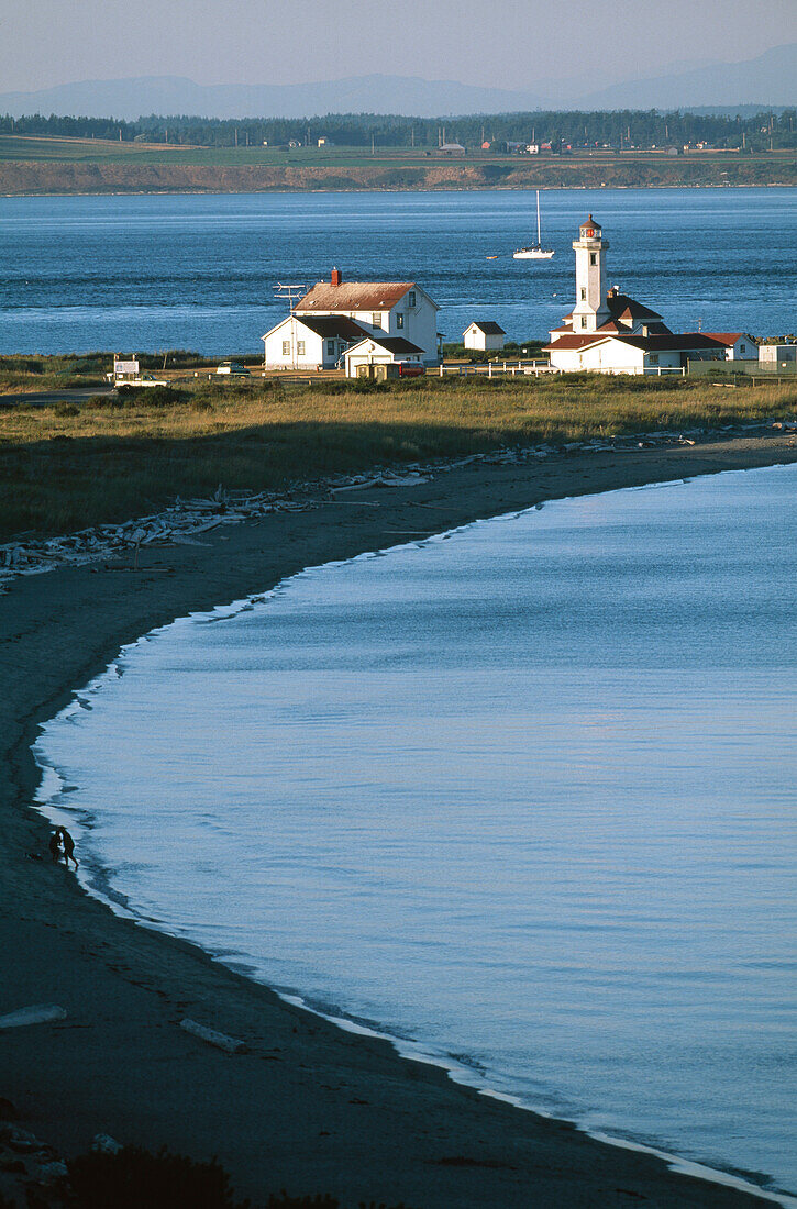 Point Wilson Leuchtturm, Admiralty Inlet, Olympic Peninsula, Washington, USA