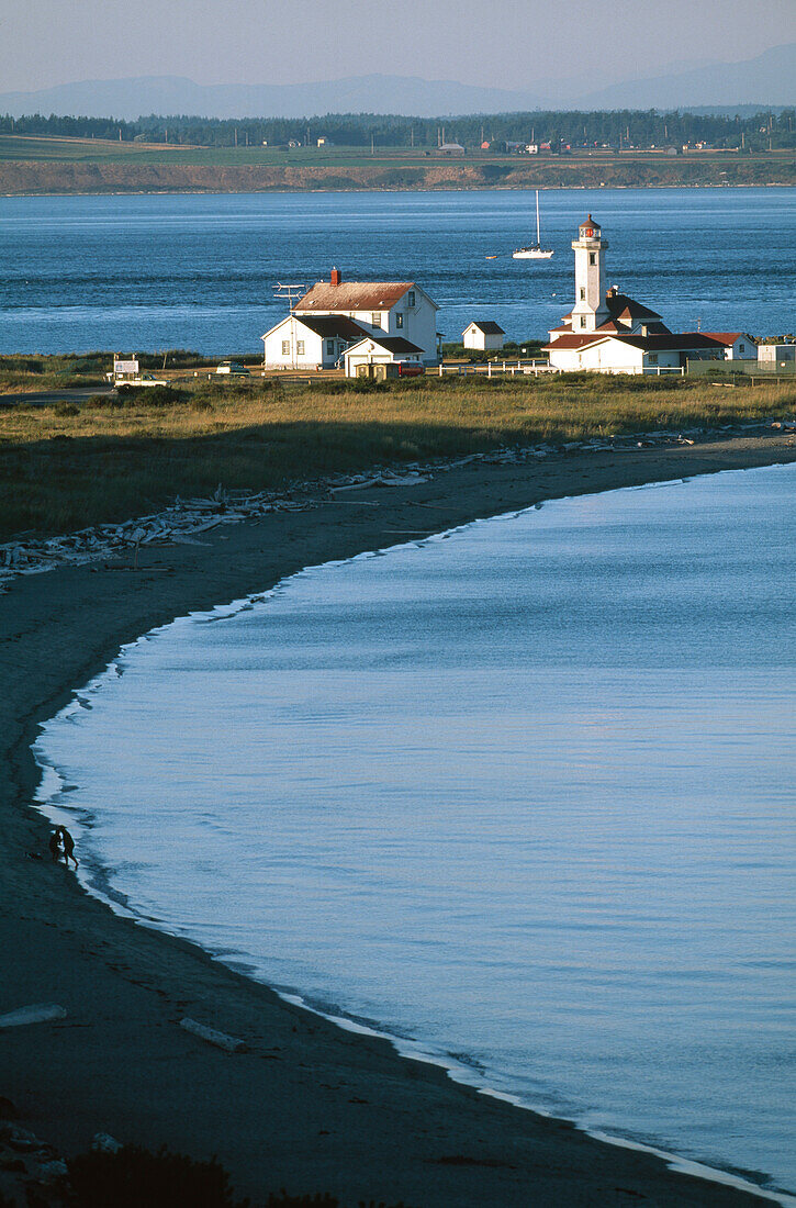 Point Wilson Lighthouse, Admiralty Inlet, Olympic Peninsula, Washington, USA