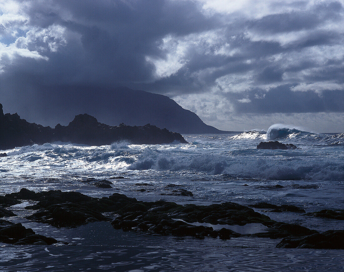 Felsküste, El Hierro, Kanaren, Spanien