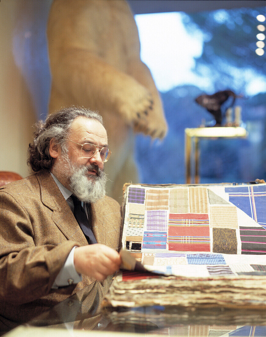 Stefano Ricci, fashion designer & principal, of exclusive men´s fashion, fabric collections Florence, Italy